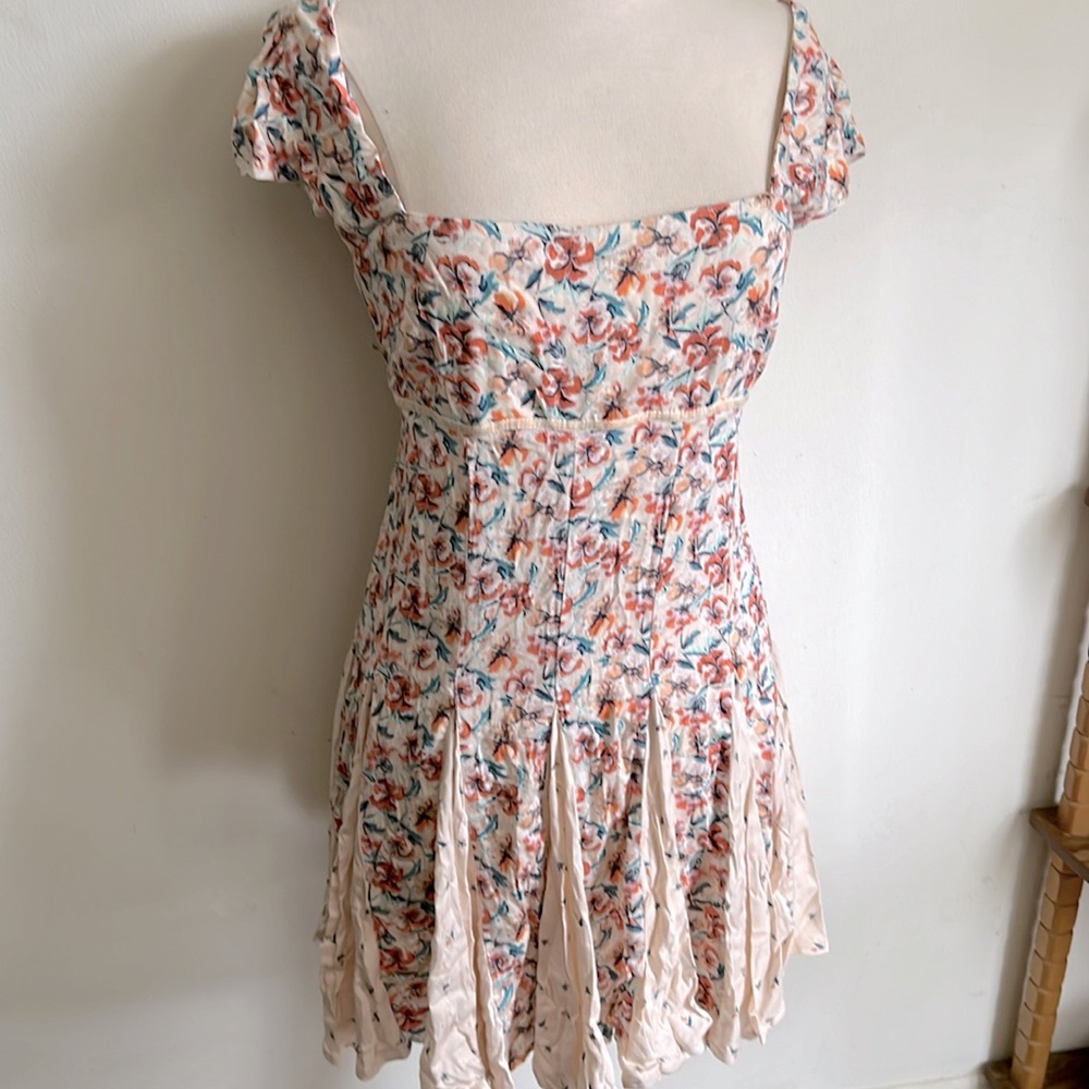 Free People Gored Floral Dress size L!